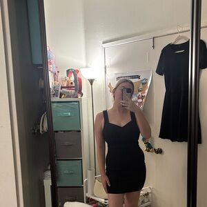 Windsor Black Sleeveless Mini Bodycon Dress